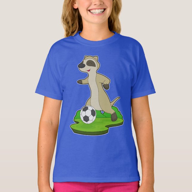 Meerkat Soccer player Soccer T-Shirt (Vorderseite)
