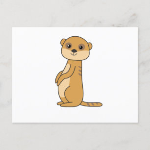 Meerkat Süßvieh für Kinder Postkarte