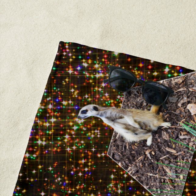 Meerkat Twinkle Stars, Strandtuch (Beispiel)