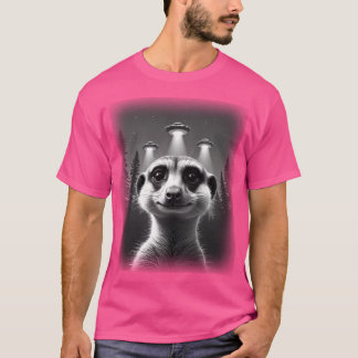 Meerkat Ufo Animal Selfie ein Spaß und Unglaublich T-Shirt