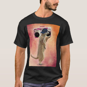 Meerkat und Ghettoblaster T-Shirt