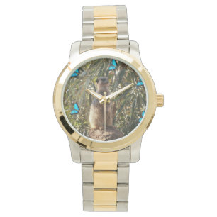 Meerkat und Schmetterlinge, Armbanduhr
