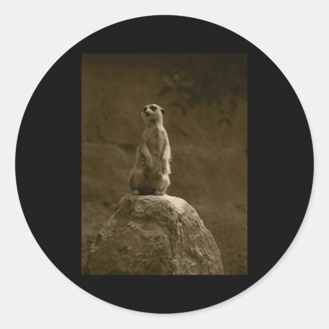 Meerkat Valencia Tint Vertikaler Sticker (Vorderseite)