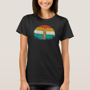 Meerkat Vintag Retro Style Wilde Suricata Suricatt T-Shirt