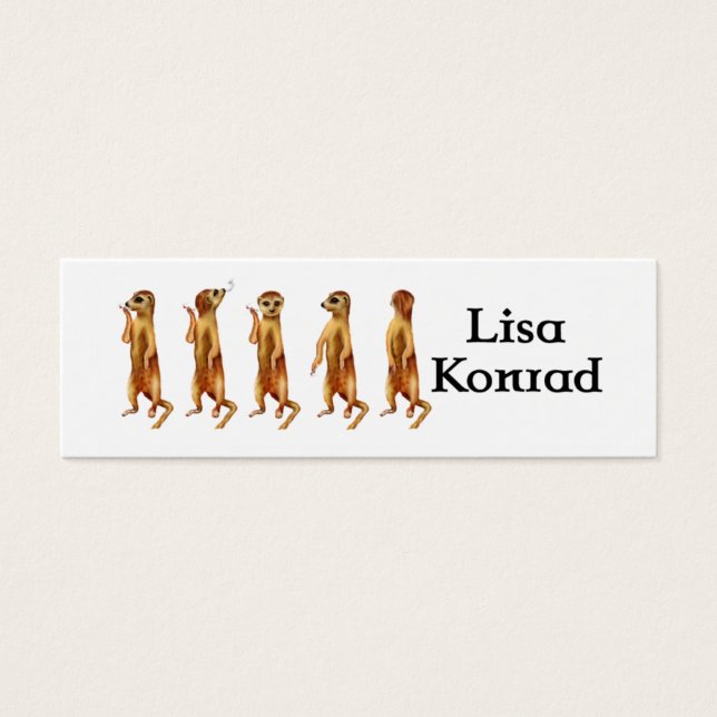 Meerkat-Visitenkarte (Vorderseite)