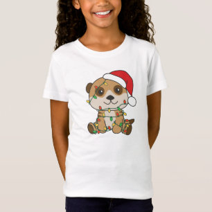 Meerkat Weihnachten Winter Tiere Urlaub Meerkats T-Shirt