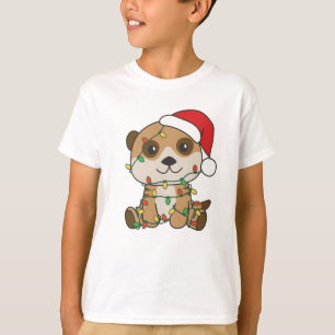 Meerkat Weihnachten Winter Tiere Urlaub Meerkats T-Shirt