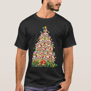 Meerkat Xmas Lights Santa Meerkat Weihnachtsbaum T-Shirt