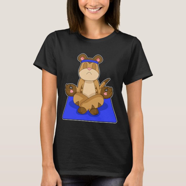 Meerkat Yoga Meditation T-Shirt (Vorderseite)