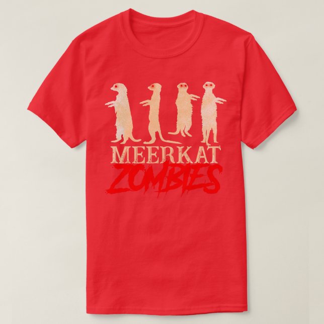 Meerkat Zombies T-Shirt (Design vorne)