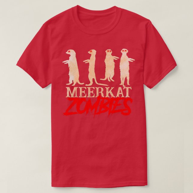 Meerkat Zombies T-Shirt (Design vorne)