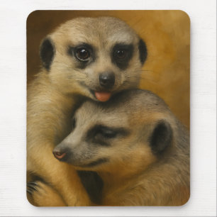 Meerkat-Zuneigung Mousepad