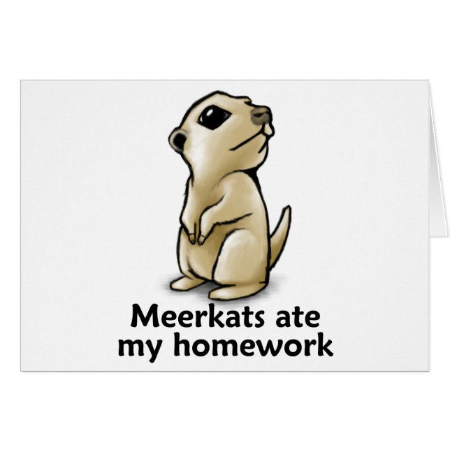 Meerkats aß meine Hausaufgaben (Vorderseite (Horizontal))