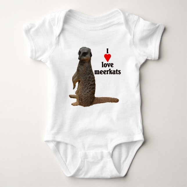 "Meerkats " Baby Strampler (Vorderseite)
