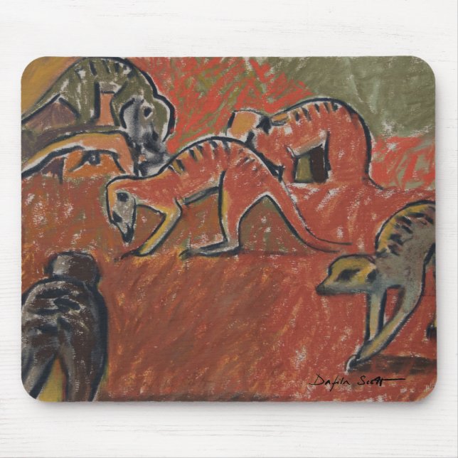 Meerkats Herumsuchen - Kunst mousepad (Vorne)