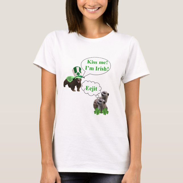 Meerkats Honigdachs-v T-Shirt (Vorderseite)