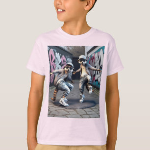 Meerkats in weißen Sneakers T-Shirt