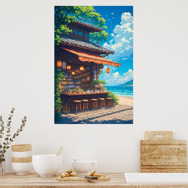 Meerlaternen-Teestube Poster (Küche)