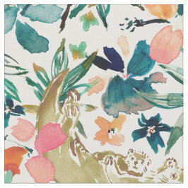 MEEROTTER PARADISCH Niedliche Florenfarbe Stoff