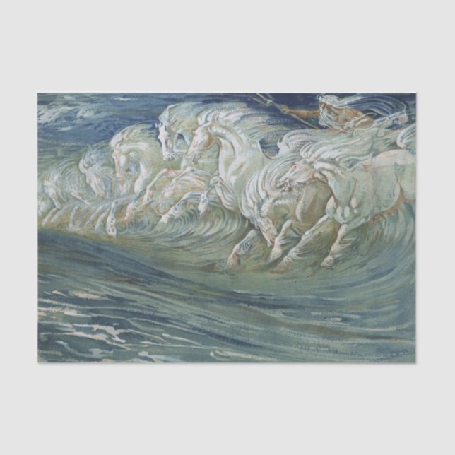 Meerpferde Seidenpapier (Vorderseite)