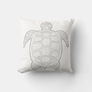 Meerschildkröten-Erwachsenenkissen Kissen