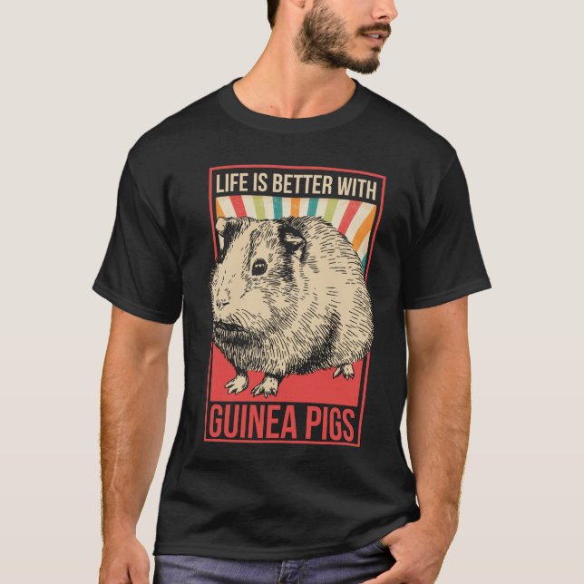 Meerschwein Besseres Leben T-Shirt (Vorderseite)