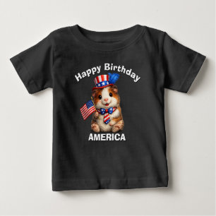 Meerschweinchen (5al) Patriotisches Kinder T-Shirt