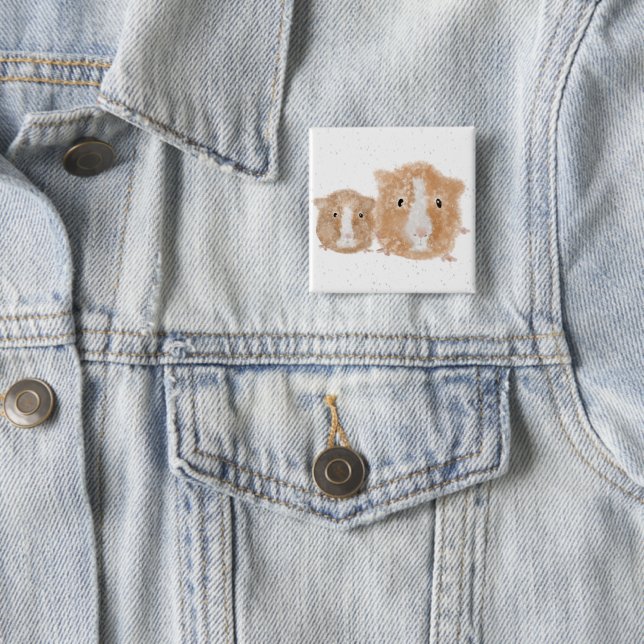 Meerschweinchen-Abzeichen Button (Beispiel)