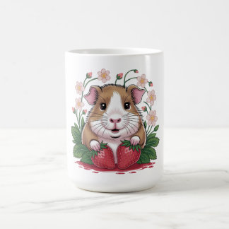 Meerschweinchen-Becher im Erdbeergarten Kaffeetasse