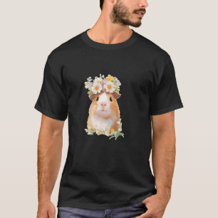 Meerschweinchen Blumen Süße Tiere Meerschweinchen T-Shirt