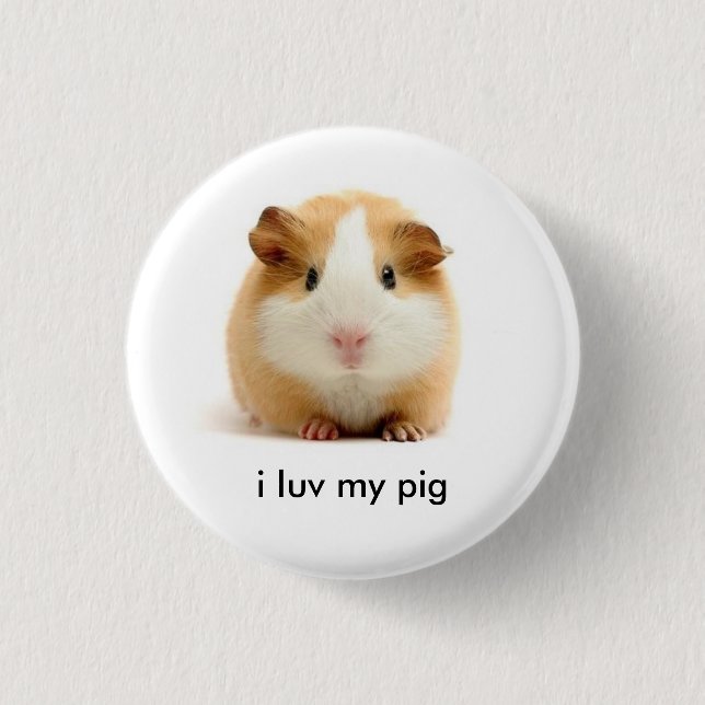 Meerschweinchen Button (Vorderseite)