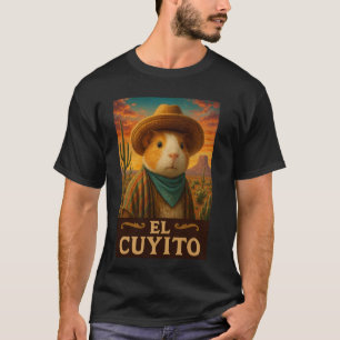 Meerschweinchen El Cuyito Wilder Westen Cowboy Vin T-Shirt