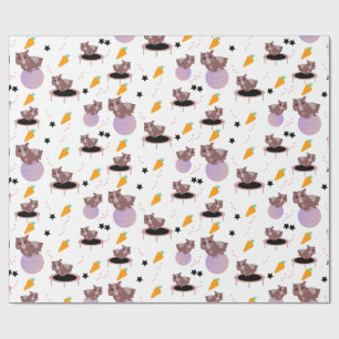 Meerschweinchen Fitnessstudio Lustiges Design Geschenkpapier