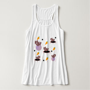 Meerschweinchen Fitnessstudio Lustiges Design Tank Top