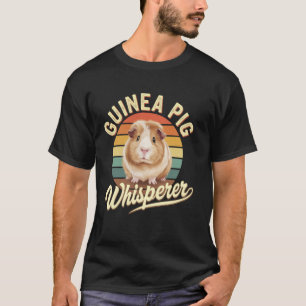 Meerschweinchen-Flüsterer Süß Retro Haustierliebha T-Shirt