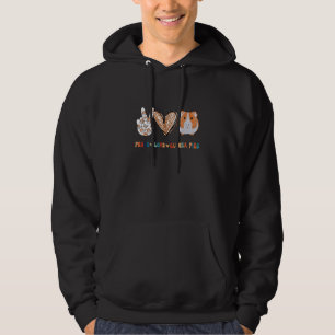 Meerschweinchen Frieden & Liebe Meerschweinchen fü Hoodie