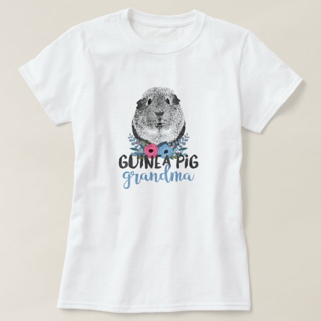 Meerschweinchen-Großmutter-Haustier-Inhaber T-Shirt (Design vorne)