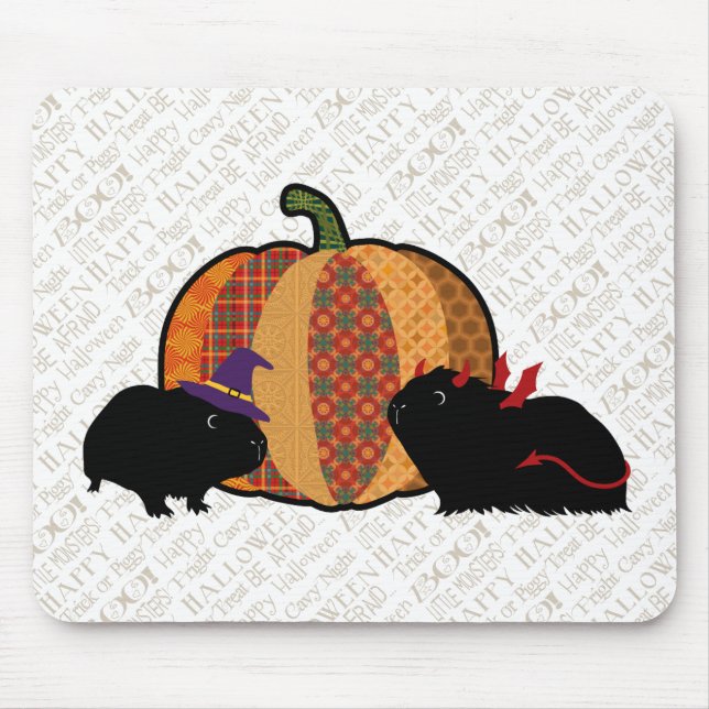 Meerschweinchen Halloween Mousepad (Vorne)
