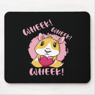 Meerschweinchen-Herz-Quieken   Süßer Baby-Tierlieb Mousepad