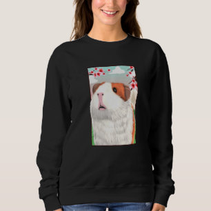 Meerschweinchen Japanische Kirschblüte Sakura-Blum Sweatshirt