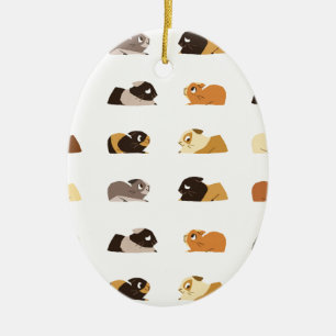 Meerschweinchen Keramik Ornament