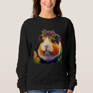 Meerschweinchen Mama Papa Lustiges Ferkel Liebhabe Sweatshirt