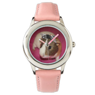 Meerschweinchen mit Bogen 2 Armbanduhr