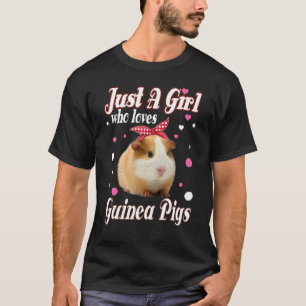 Meerschweinchen Nur Ein Mädchen Das Liebt T-Shirt