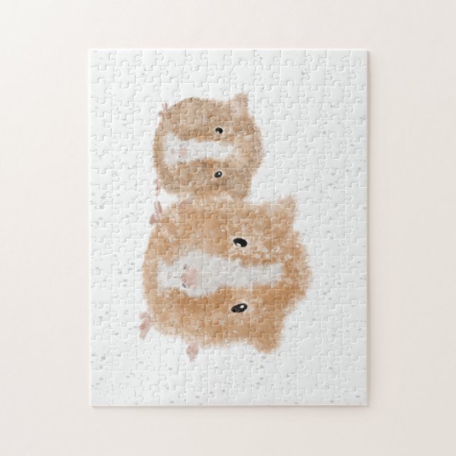 Meerschweinchen-Rätsel Puzzle (Vertikal)