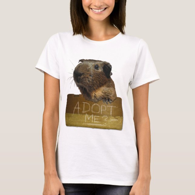 Meerschweinchen-Rettungs-Adoption T-Shirt (Vorderseite)
