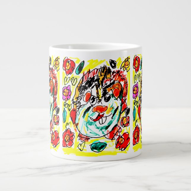 Meerschweinchen süß  Jumbo-Tasse (Vorderseite)