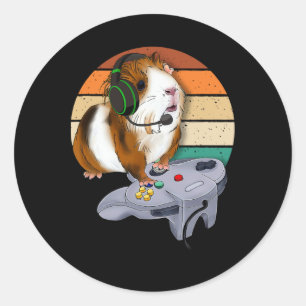 Meerschweinchen Videospiel Wildtier Geschenk Meers Runder Aufkleber