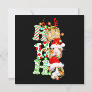 Meerschweinchen-Weihnachten Mitteilungskarte