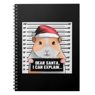 Meerschweinchen-Weihnachts-Cavy Lieber Santa, ich Notizblock